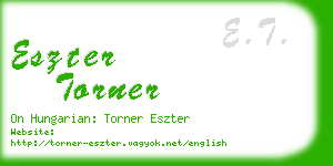 eszter torner business card